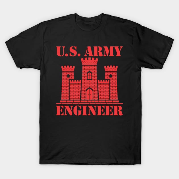 Army Engineer Shirt T-Shirt by redbarron